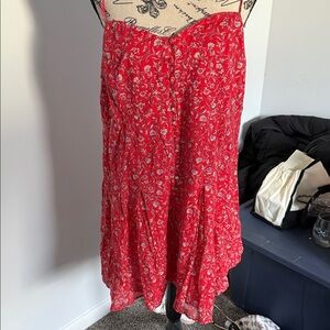 American Eagle Outfitters Red Floral Mini Dress
